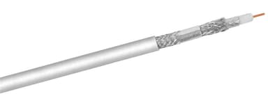 Goobay 120 dB SAT-koaxialkabel, 4x skärmad, CCS