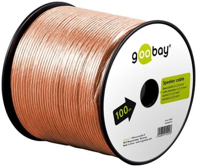 Goobay Högtalarkabel transparent CCA