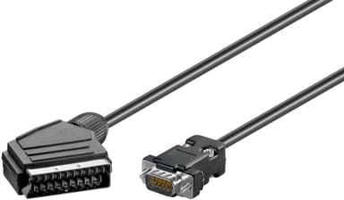 Adapterkabel, scart till VGA