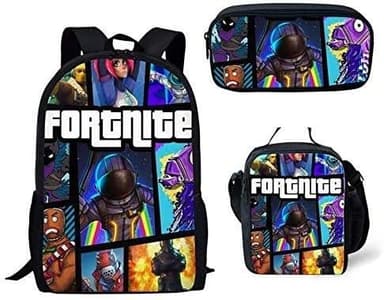 Ryggsäck, Axelremsväska, Pennfodral med Fortnite Tryck