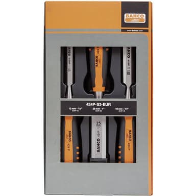 Stämjärnsats, 12-18- 25 mm Bahco 424P-S3-EUR