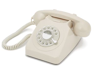 GPO 746 Retro Telefon med Snurrskiva - Elfenben