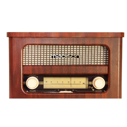 Vintage radio med Bluetooth och FM