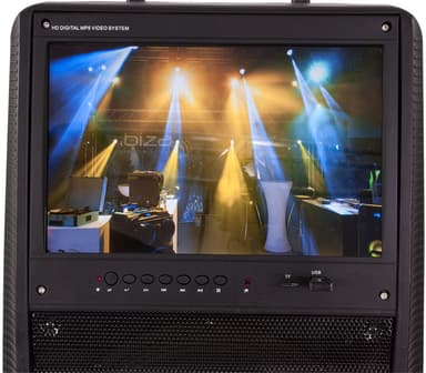 Karaoke anläggning med TFT-skärm, Bluetooth och mikrofoner