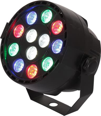 Ibiza LED PAR lampor 12 x 1W RGBW