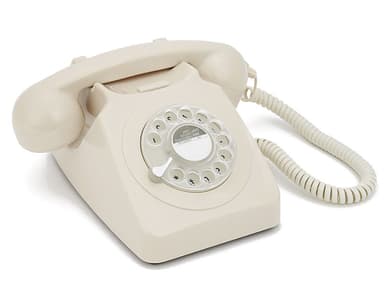 GPO 746 Retro Telefon med Snurrskiva - Elfenben