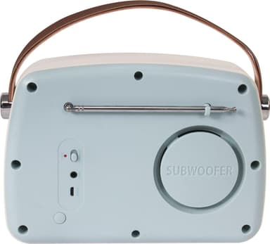 Madison retro radio m. Bluetooth, ljusblå