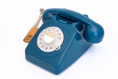GPO 746 Retro Telefon med Snurrskiva - Mörkblå