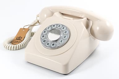 GPO 746 Retro Knapptelefon, elfenben