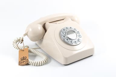 GPO 746 Retro Knapptelefon, elfenben
