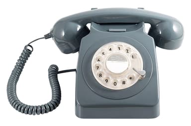 GPO 746 Retro Telefon med Snurrskiva - Grå