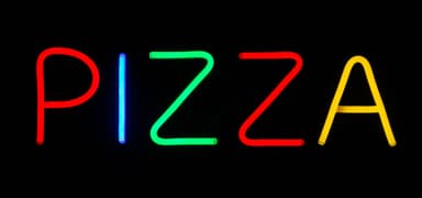 Neonskilt 60 cm ""Pizza""