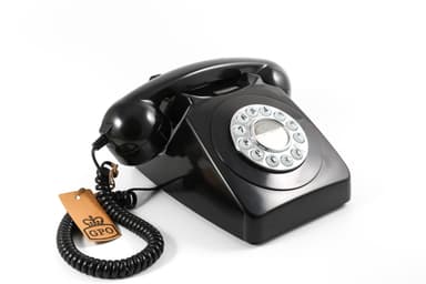 GPO 746 Retro Knapptelefon, svart
