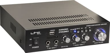 Karaoke set med 2 x mikrofoner