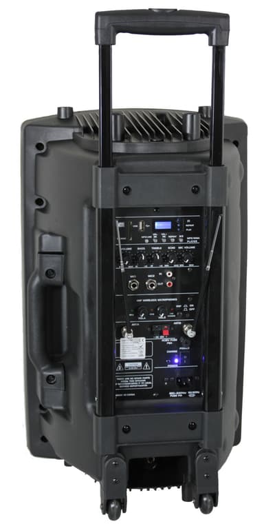 Ibiza bärbar högtalare med 15"" bas (svart, 800 watt)