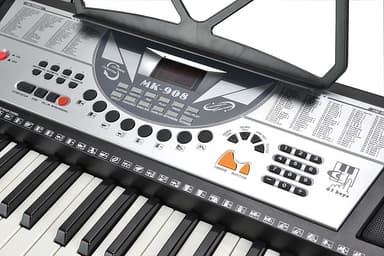 61 tangent keyboard med stativ & hörlurar