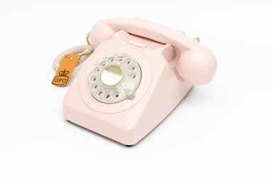 GPO 746 Retro Telefon med Snurrskiva - rosa