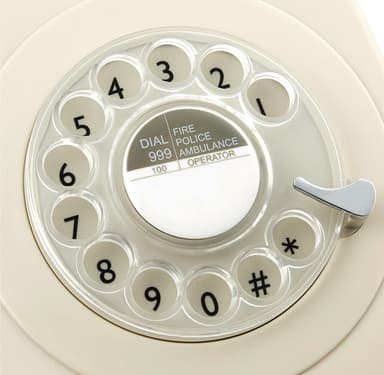 GPO 746 Retro Telefon med Snurrskiva - Elfenben