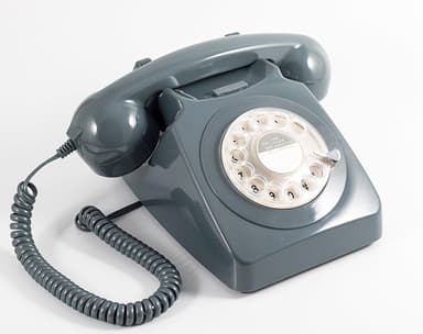 GPO 746 Retro Telefon med Snurrskiva - Grå