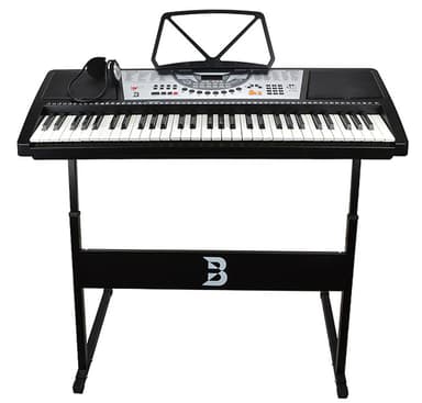 61 tangent keyboard med stativ & hörlurar