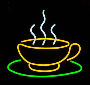 Neonskylt 48 cm ""Coffee Cup""