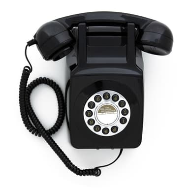 GPO 746 Retro Väggtelefon, Svart