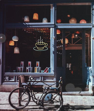 Neonskylt 48 cm ""Coffee Cup""