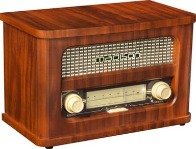 Vintage radio med Bluetooth och FM