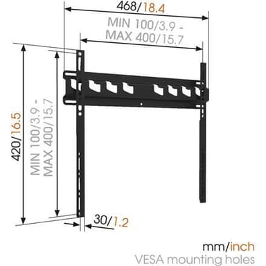 Vogels Väggfäste, MA3000-A, Fast, 32-55", Maxvikt (kapacitet) 60 kg, V