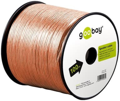 Goobay Högtalarkabel transparent CCA