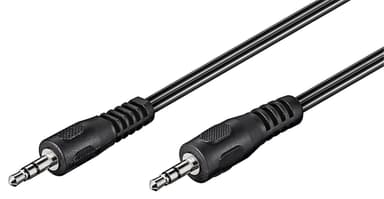 Goobay Ljudanslutningskabel AUX, 3,5 mm stereo, Platt kabel