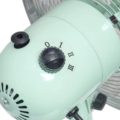 bordsfläkt Retro 35W 35 cm stål mintgrön