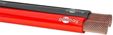 Goobay Högtalarkabel röd svart CCA