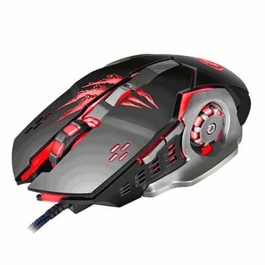 Optisk gaming mus Apedra – 3200 dpi, 4 färger, 6 knappar