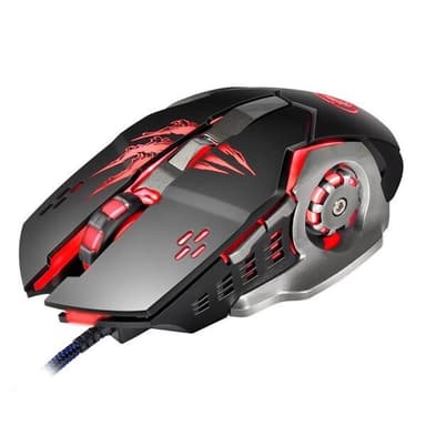 Optisk gaming mus Apedra – 3200 dpi, 4 färger, 6 knappar