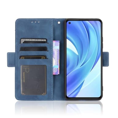 SKALO Xiaomi Mi 11 Lite 6-FACK Plånboksfodral - Blå