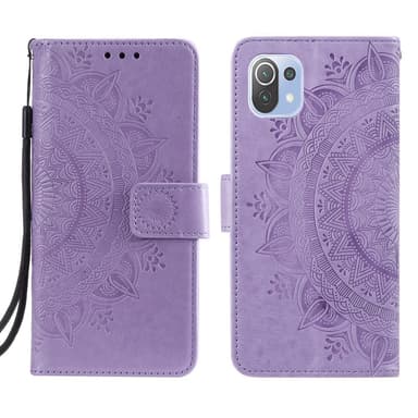 SKALO Xiaomi Mi 11 Lite Mandala Plånboksfodral - Lila