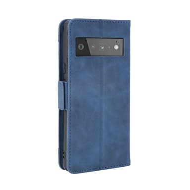 SKALO Google Pixel 6 Pro 6-FACK Plånboksfodral - Blå