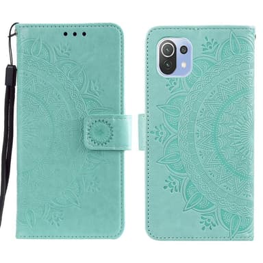 SKALO Xiaomi Mi 11 Lite Mandala Plånboksfodral - Turkos