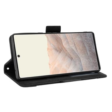 SKALO Google Pixel 6 Pro 6-FACK Plånboksfodral - Svart