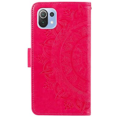 SKALO Xiaomi Mi 11 Lite Mandala Plånboksfodral - Cerise