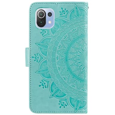 SKALO Xiaomi Mi 11 Lite Mandala Plånboksfodral - Turkos