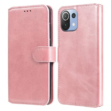 SKALO Xiaomi Mi 11 Lite Klassiskt Plånboksfodral - Roséguld