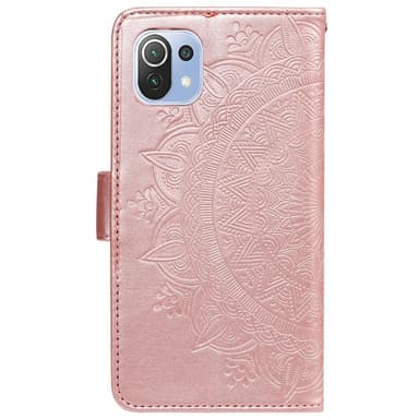SKALO Xiaomi Mi 11 Lite Mandala Plånboksfodral - Roséguld