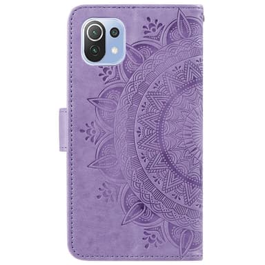 SKALO Xiaomi Mi 11 Lite Mandala Plånboksfodral - Lila