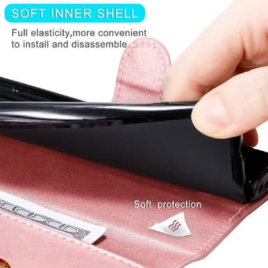 SKALO Xiaomi Mi 11 Lite Klassiskt Plånboksfodral - Roséguld