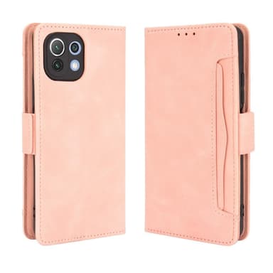 SKALO Xiaomi Mi 11 Lite 6-FACK Plånboksfodral - Rosa