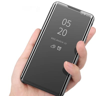 SKALO Xiaomi Mi 11 Lite Clear View Spegel fodral - Svart