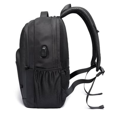 Ryggsäck med USB-port - Svart
