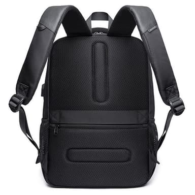 Ryggsäck med USB-port - Svart